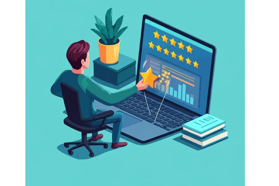 Investor Analyzing Stock Ratings